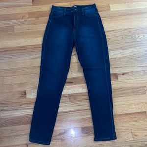 Super high waisted skinny jeans